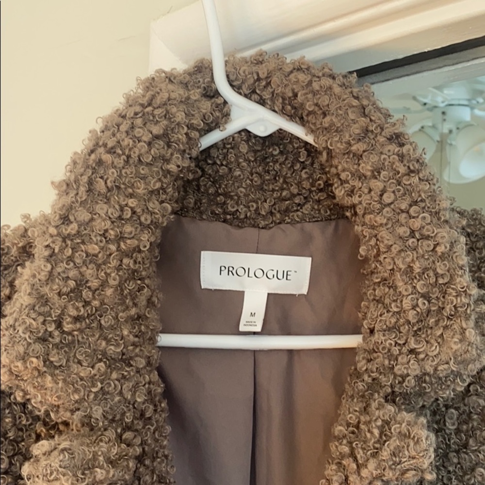 Prologue Brown Faux Shearling Jacket - Picture 4 of 6